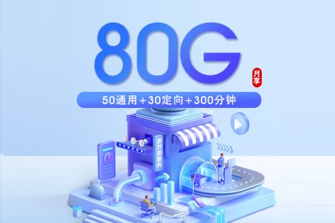 上海移动专属卡【39元80G+300分钟】套餐简介