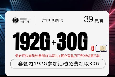 广电飞丽卡【39元222G】套餐简介